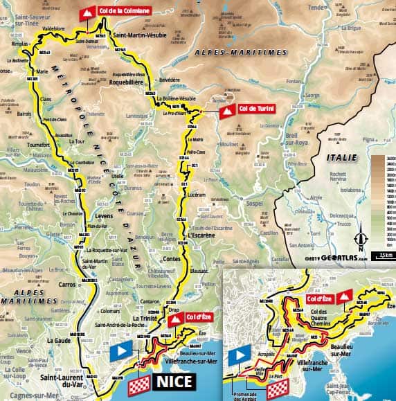 Etape du Tour 2020 Strava Route
